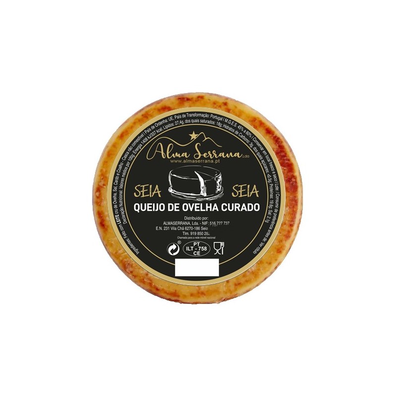 QUEIJO de ovelha barrado com pimentão 1KG